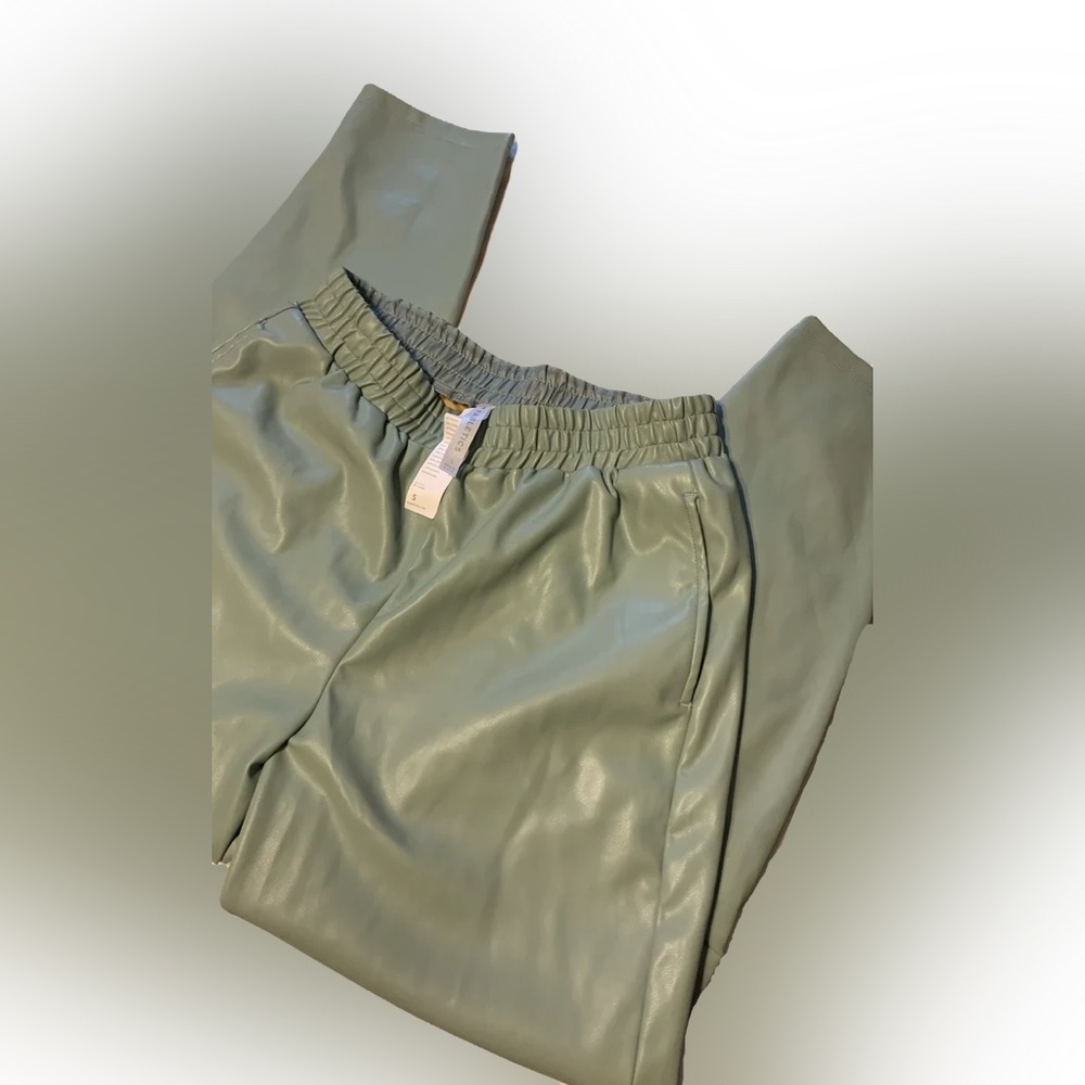 Faux leather Fabletics trouser